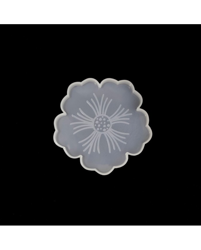 Epoksi ve Beton Silikon Kalıp - Desenli Küçük Çiçek -Kod:281