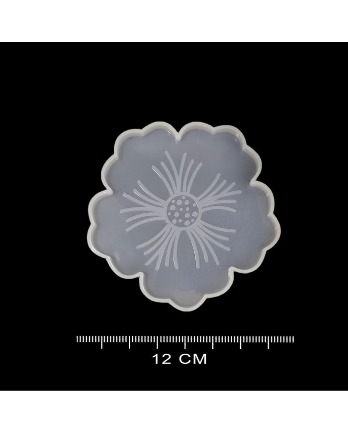 Epoksi ve Beton Silikon Kalıp - Desenli Küçük Çiçek -Kod:281