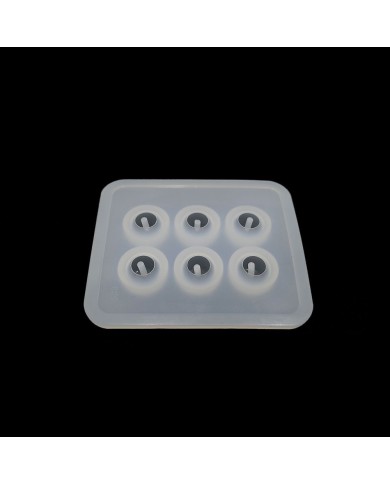 12 mm Yassı Boncuk Kalıbı - Epoksi Silikon Kalıp -Kod:168