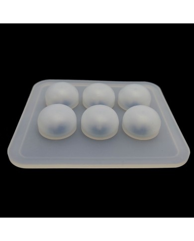 12 mm Yassı Boncuk Kalıbı - Epoksi Silikon Kalıp -Kod:168