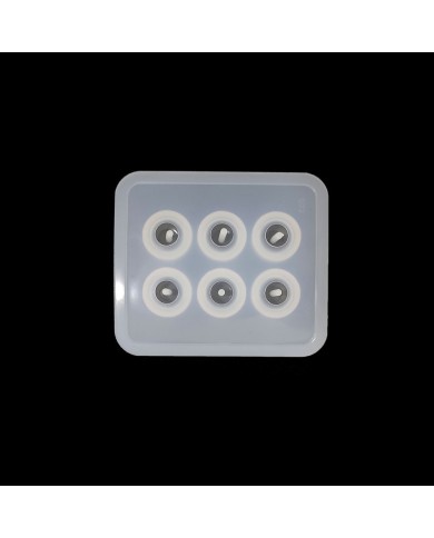 16 mm Yassı Boncuk - Epoksi Silikon Kalıp -Kod:169