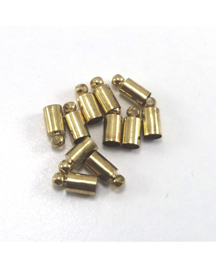Huni Boncuk Kapak - Boncuk Şapkası - 9 mm - Gold - 10 Adet