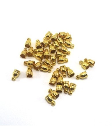 8mm Huni Boncuk Kapak - Gold - 50 Adet