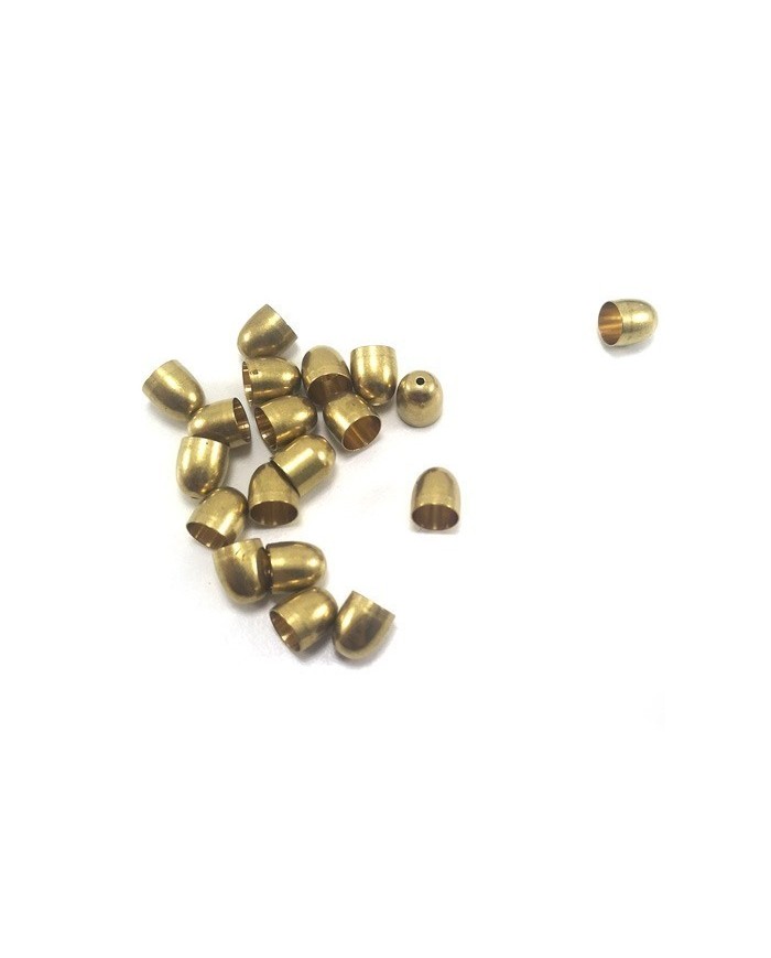 9mm Huni Boncuk Kapak - Boncuk Şapkası - Gold - 10 Adet