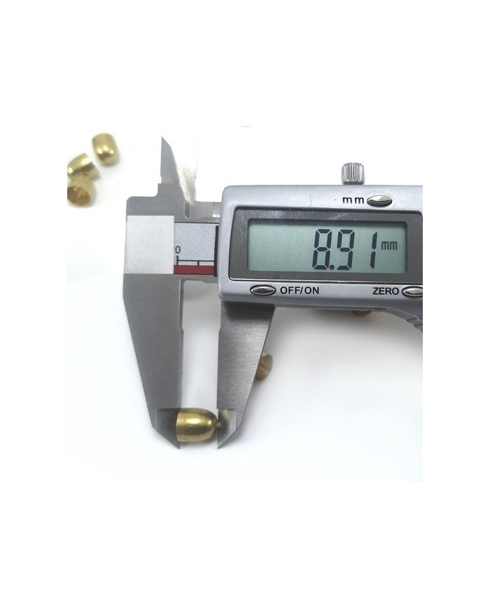9mm Huni Boncuk Kapak - Boncuk Şapkası - Gold - 10 Adet