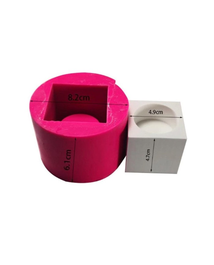 Mum ve Saksı Beton Kalıbı - Kare