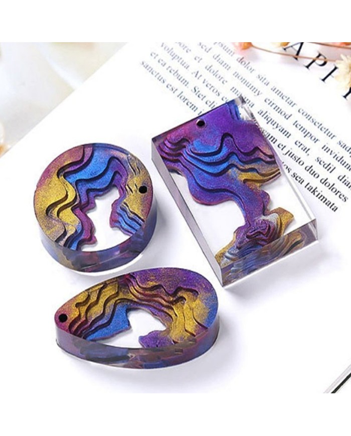 Kolye Reçine Epoksi Kalıbı - Yuvarlak -Kod:923