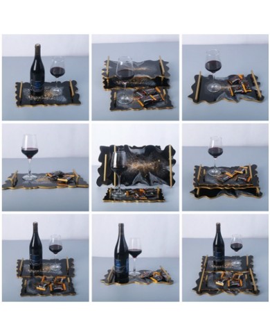 Tepsi Reçine Epoksi Kalıbı 38 cm - Dalgalı -Kod:370