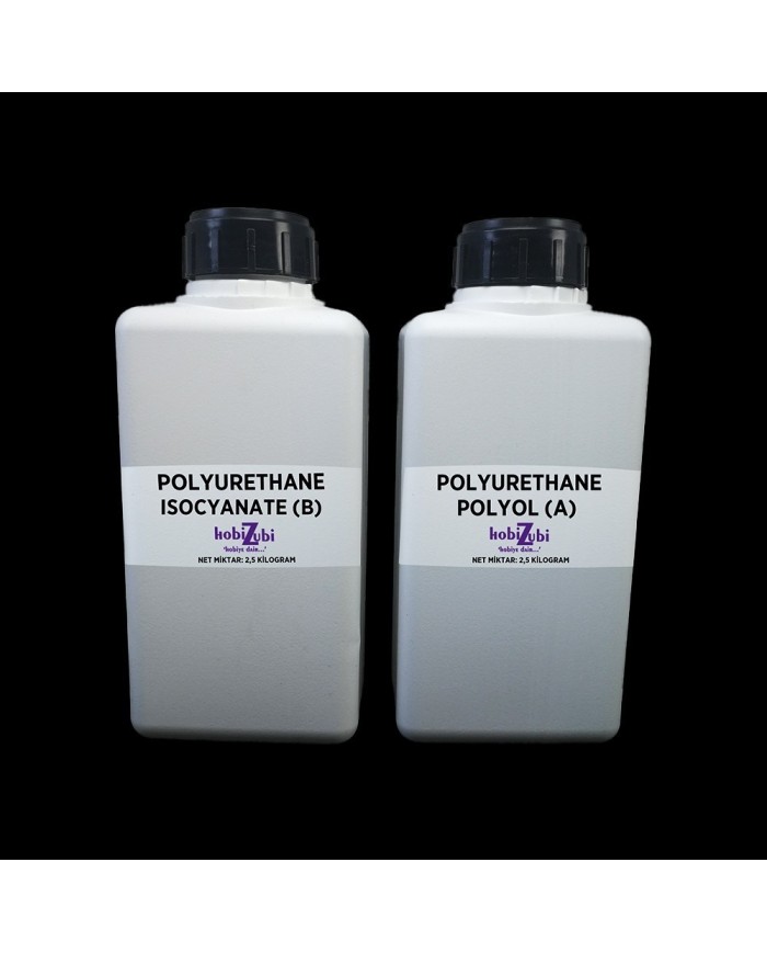 Poliüretan Reçine (Döküm Tipi Sıvı Plastik) - 1 Kg (500 ml A - 500 ml B)