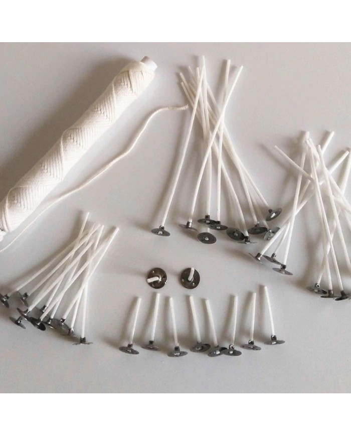 Mum Fitil Ayağı ve Kopçası - Çıt Çıt 50 Adet