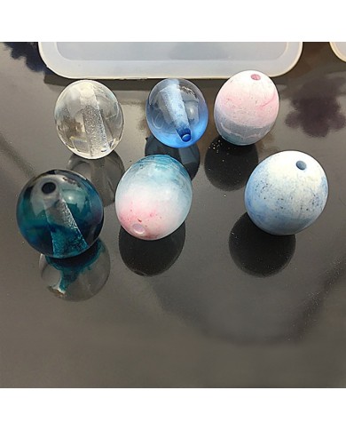 Arpa Boncuk Epoksi Kalıp Kehribar Model 16mm -Kod:163