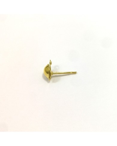 Küpe Çivisi Kapaklı - Gold 10 Adet