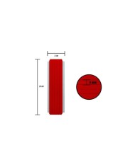 8 mm Kırmızı Yassı Lastik - 10 Metre