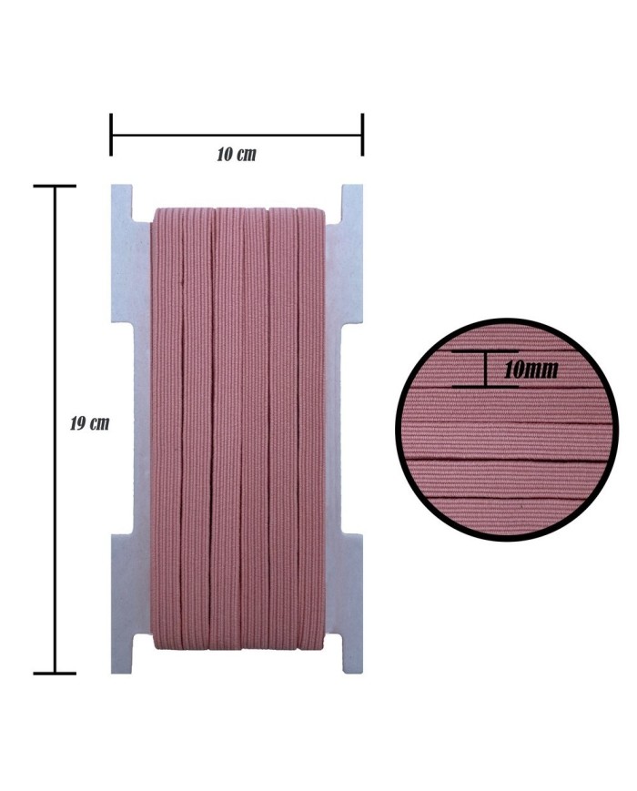 8 mm Gül Kurusu Yassı Lastik - 50 Metre