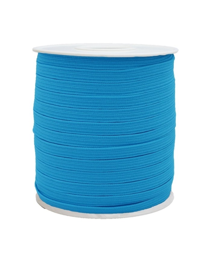 15 mm Turkuaz Yassı Lastik - 50 Metre