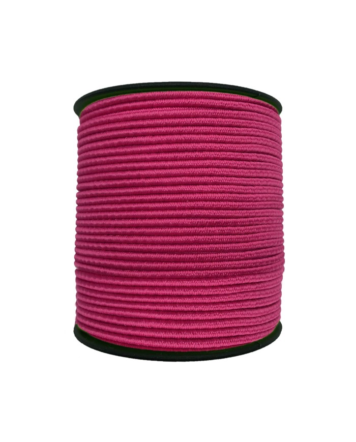 1.5 mm Şapka Lastik - 100 Metre Fuşya Yuvarlak Lastik