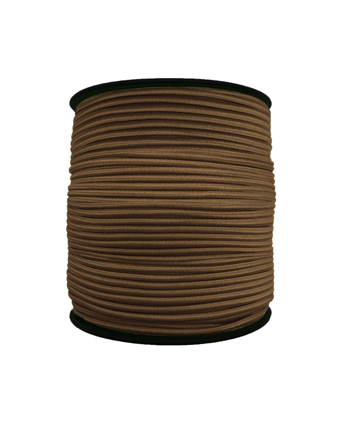 1.5 mm Şapka Lastik - 100 Metre Kahve Yuvarlak Lastik