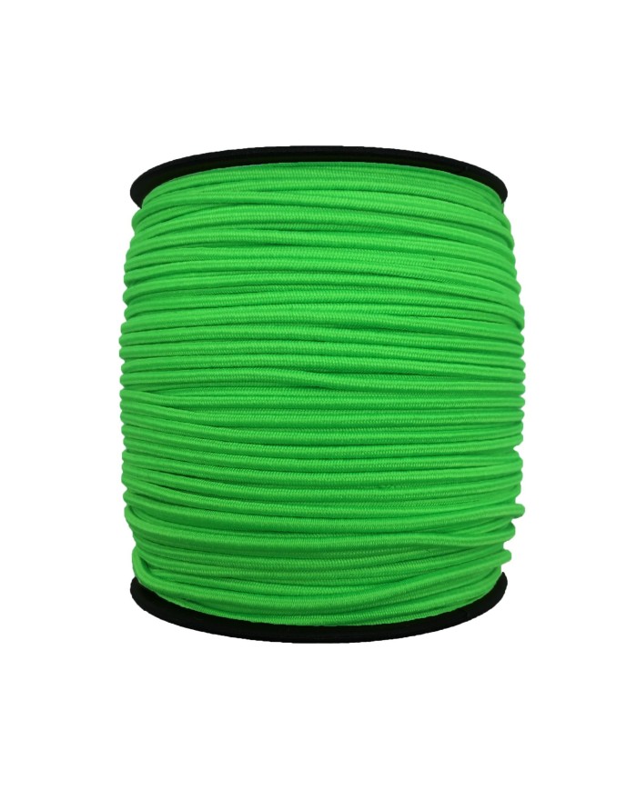1.5 mm Şapka Lastik - 100 Metre Neon Yeşil Yuvarlak Lastik