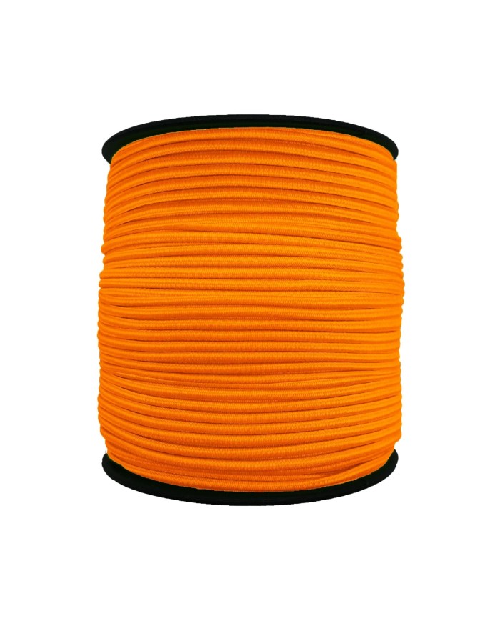 1.5 mm Şapka Lastik - 100 Metre Neon Turuncu Yuvarlak Lastik