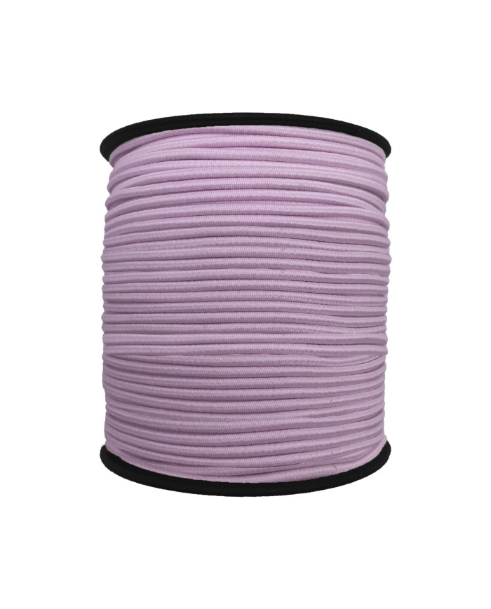 1.5 mm Şapka Lastik - 100 Metre Lila Yuvarlak Lastik