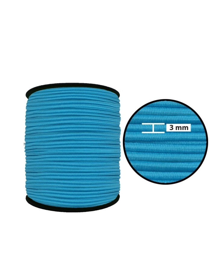 3 mm Yuvarlak Lastik-10 Metre Turkuaz Yuvarlak Lastik