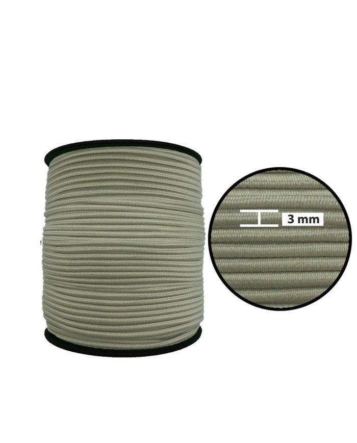 3 mm Yuvarlak Lastik-10 Metre Bej Yuvarlak Lastik