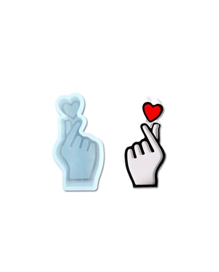 Kalp EL Reçine Epoksi Kalıp -Kod:967