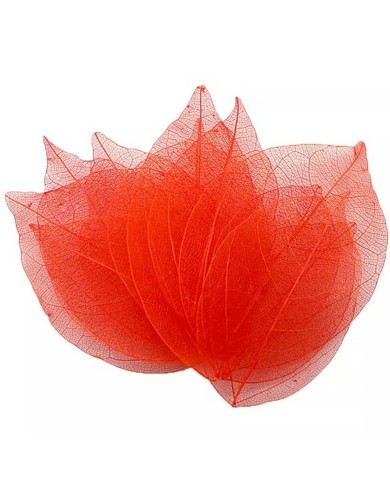 3 Adet - Kumaş Yaprak - Kırmızı 3 Adet - Kumaş Yaprak - Kırmızı