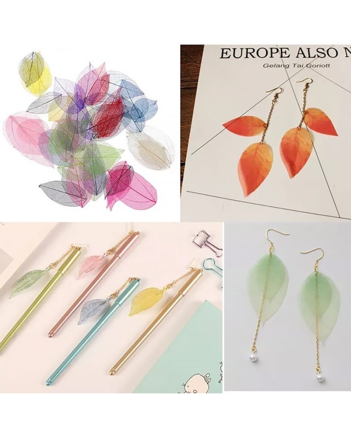 3Adet - Kumaş Yaprak - Pembe 3Adet - Kumaş Yaprak - Pembe