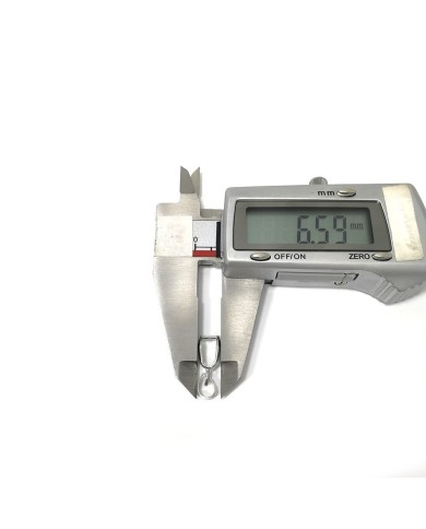 Reçine Epoksi Takı Kıskacı - Nikel Gümüş - 10 Adet