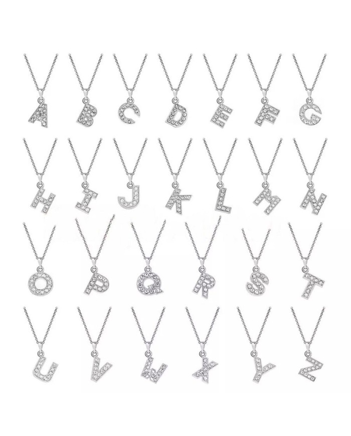 Taşlı Harfler - Üstten Kulplu Gümüş - U - 2 Adet