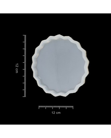 5 Adet Küçük Güneş Bardak Altı - Reçine Epoksi Kalıp - 12 cm - B15