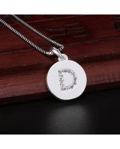 Taşlı Harf - Gümüş - D - 2 Adet Taşlı Harf - Gümüş - D - 2 Adet