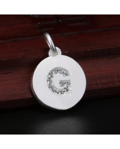 Taşlı Harf - Gümüş - G - 2 Adet Taşlı Harf - Gümüş - G - 2 Adet