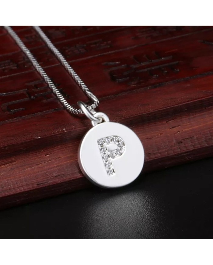 Taşlı Harf - Gümüş - P - 2 Adet Taşlı Harf - Gümüş - P - 2 Adet