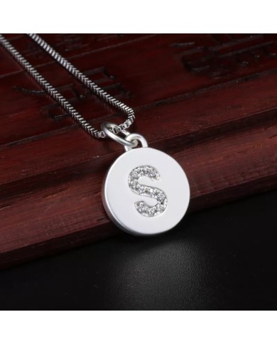 Taşlı Harf - Gümüş - S - 2 Adet Taşlı Harf - Gümüş - S - 2 Adet