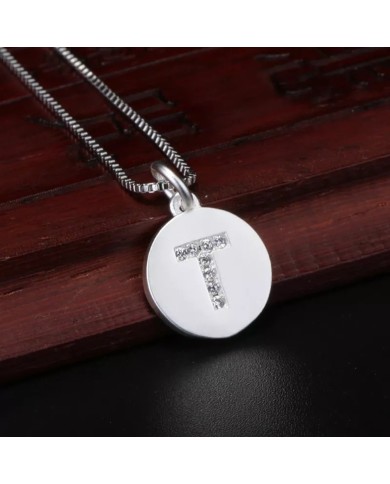 Taşlı Harf - Gümüş - T Taşlı Harf - Gümüş - T