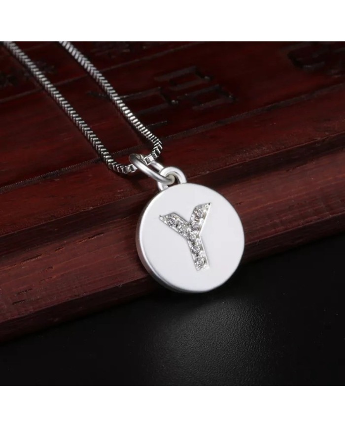 Taşlı Harf - Gümüş - Y - 2 Adet Taşlı Harf - Gümüş - Y - 2 Adet