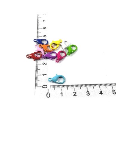 25 adet - Orta Boy Papağan Klips - Metal - Mix Renkler