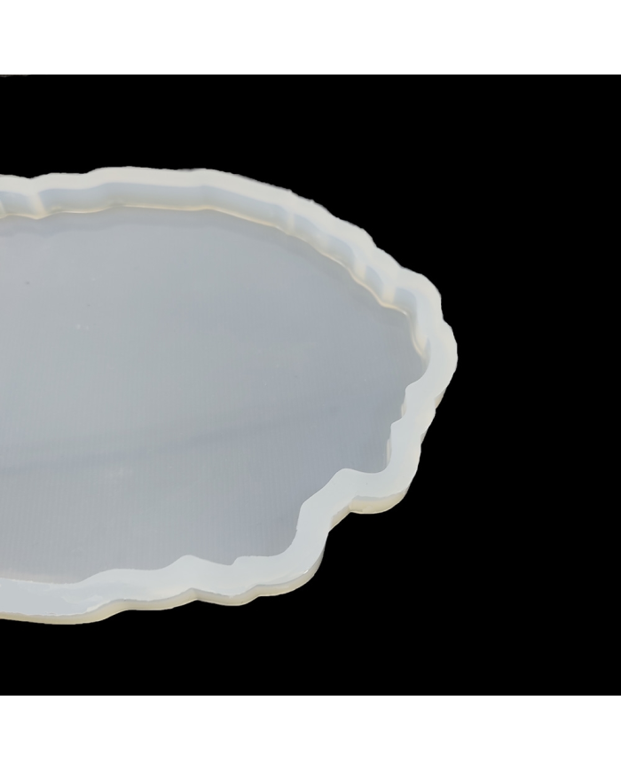 Bardak Altı Reçine Epoksi Kalıp - Oval Dalgalı - B16