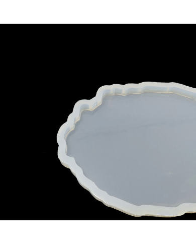 Bardak Altı Reçine Epoksi Kalıp - Oval Dalgalı - B16