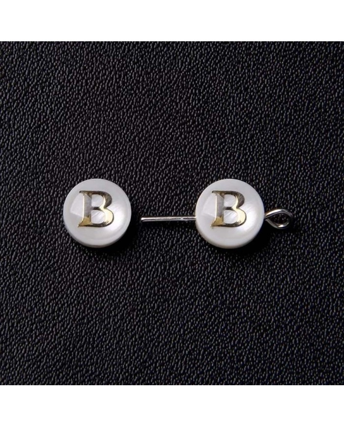 Sedef Varaklı Harf - B - 1 adet - 8mm