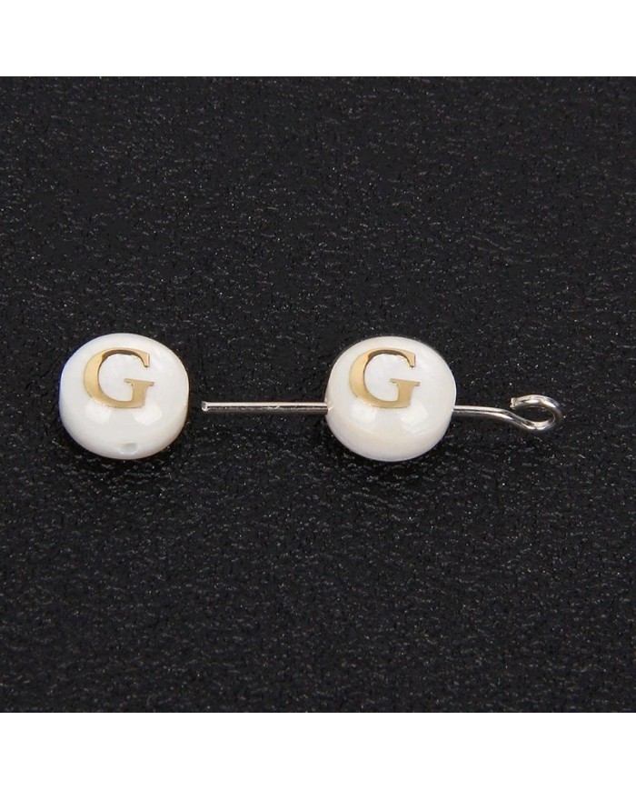 Sedef Varaklı Harf - G - 1 adet - 8mm