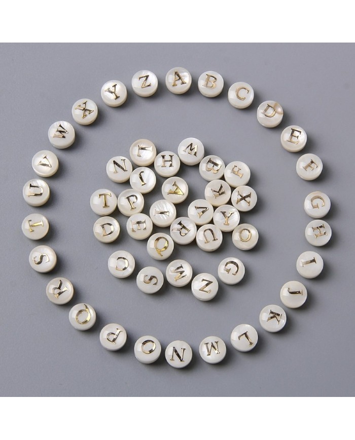 Sedef Varaklı Harf - W - 1 adet - 8mm