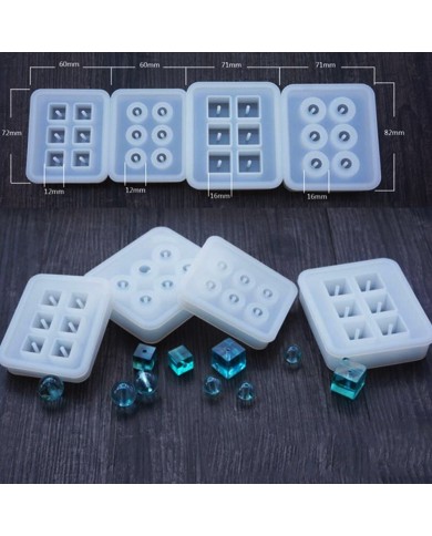 5 Adet - Yuvarlak Boncuk Tesbih Reçine Silikon Kalıbı -16 mm 249