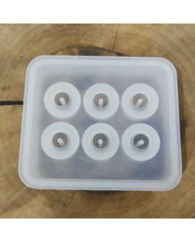 10 Adet - Yuvarlak Boncuk Tesbih Reçine Silikon Kalıbı -16 mm 249