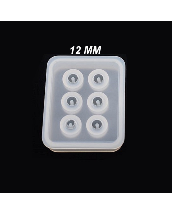 5 adet - Reçine Epoksi silikon Boncuk Kalıbı -12mm- 161