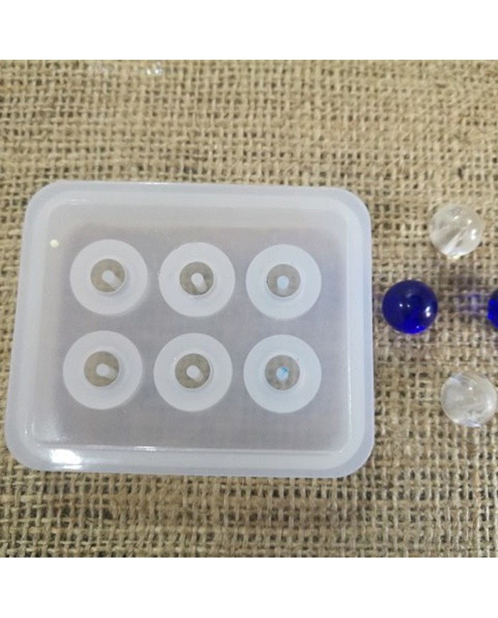 5 adet - Reçine Epoksi silikon Boncuk Kalıbı -12mm- 161