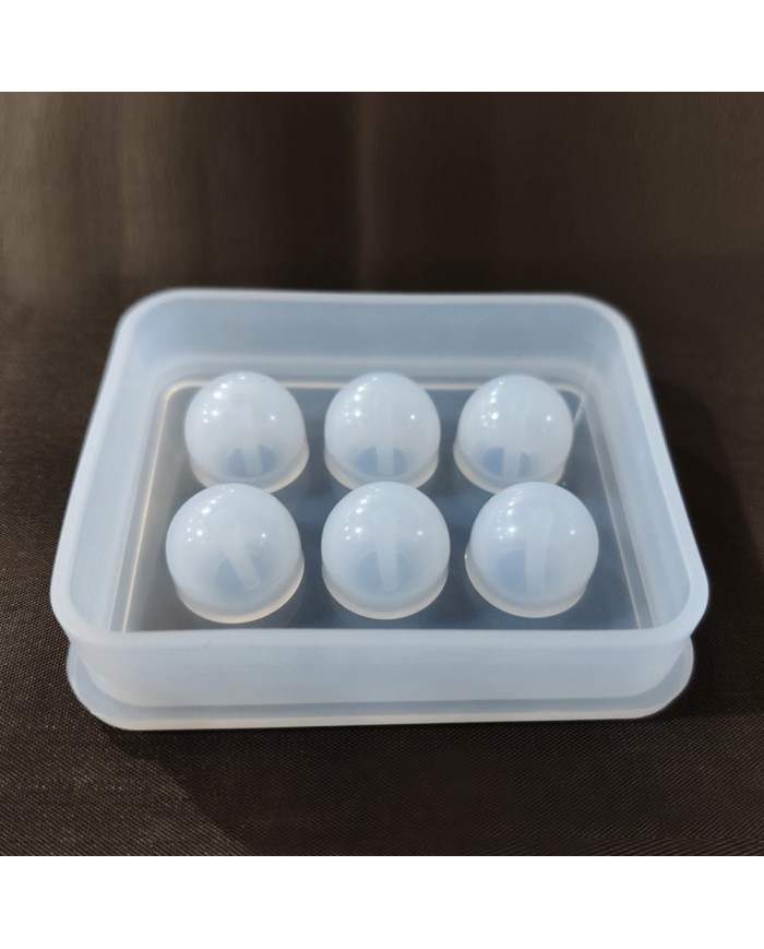 5 adet - Reçine Epoksi silikon Boncuk Kalıbı -12mm- 161