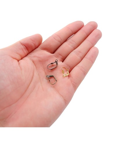 Küpe Klipsi - Antik Sarı - 2x1 cm - 5 Çift